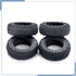 4PCS Rubber Micro RC Tires, 42mm for Kyosho Mini Z 4x4 Tires, 1/18 Scale, 1/24 Scale