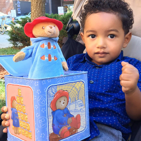 YOTTOY Paddington Bear Collection | Jack-in-The-Box Infant Plush Toy with Music, Paddington for Baby