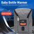 Fockety Portable Bottle Warmer, Adjustable Temperature Cordless Baby Milk Bottle Warmer Insulated Baby Bottle Warmer