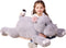 IKASA Giant Hippo Stuffed Animal - Large 30" Jumbo Plush Toy, Cute and Fluffy Gifts for Kids