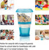 INOGIH Portable Cereal On the Go Cups with Spoon (Blue) - Breakfast Drink-Cup Cereal To-Go Container