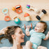 Set, 3-6-12 5 7 8 9 10 Girl-7PCS iPlay, iLearn Baby First Gym Rattle Infant Dumbbell Weights Teething Rattles Month