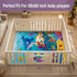 YJORIX 50x50 Baby Play Mat, Thickened Playpen Mat, Waterproof & Non-Slip, Foldable Baby Play Mat for Floor, Machine