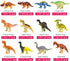 HAPTIME Plastic Assorted Mini Dinosaur Figures, Small Dino Toy, Pack of 12