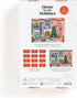 Galison Home for The Holidays Christmas Countdown – 12 Days of Puzzles with 12 Cozy Illustrations