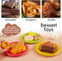 Set 3 4 5+ Buyger Play Kitchen Accessories, Play Dishes Plates and Utensils Tea Party Food Dessert Toys Gifts for Ages