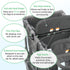 W2 (2-Seater)Bus-Style Forward-Facing Support Bar for Wonderfold Wagon Accessories Elite/Veer Seating Upgrade with Seat