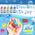 Magic Water Elf Toy Kit, Aqua Fairy Water Gel Kit with 25 Magic Gels, 20 Animal Molds, DIY STEM Kits for Kids