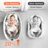0 36 Collapsible Baby Bathtub - Large Baby Bath Tub with Thermometer & Cushion | Travel Portable Newborn Infant Bathtub