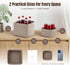 VIRETH HAUS 5-Pack 2 Closet, Storage Cubes Woven Rope Baskets - Sizes Organizer Bins for Shelf, Bookshelf, Nursery