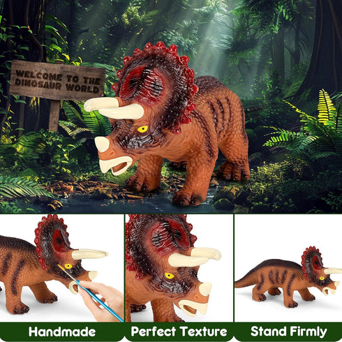 7 Piece Jumbo Dinosaur Toys for Kids, Large Dinosaur Toys for Boys 3-5 - Perfect Gifts for Dinosaur Lovers