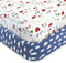 Hudson Baby Unisex Baby Cotton Fitted Crib Sheet, Boy Farm Animals, One