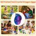 TANXMIC 24 3D PCS Printed Dragon Eggs with Dragon Inside, Prefilled Easter Dragon Egg for Basket Stuffers, Mystery
