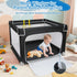 Gates,36"X36"in Baby Playpen for Babies and Toddlers,Small Baby Fence Floor Yard,Soft Breathable Mesh, Anti-Slip Base