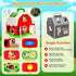 1 2 3 1-3, 12-18 Montessori Toddler Toys for Year Old Boys Girls, Musical Farm Animals Barn Toy with Sound & Light