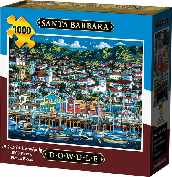 Dowdle Folk Art Santa Barbara Puzzle (1000 Piece)