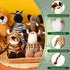 12 Pieces Safari Stuffed Animals, 11.8 Inch Jungle Animal Toys Set for Boys Girls Plush Forest Animals