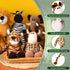 6 Set Zhanmai Pieces Safari Stuffed Animals Plush Jungle Animal Toys for Boys Girls, Lion Elephant Zebra Giraffe Tiger