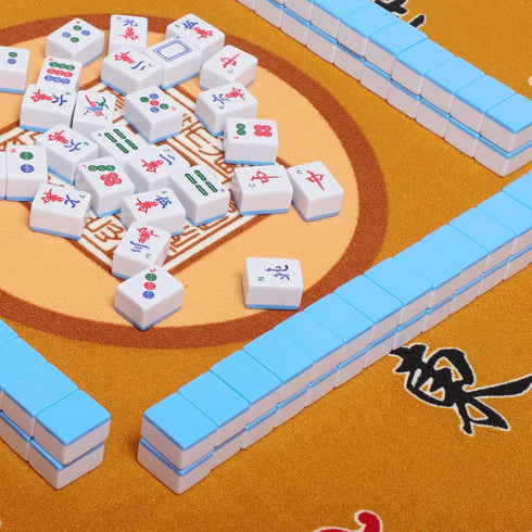 3 31.5 inches) Mahjong Mat with Dice, Mahjong Table Mat for Poker, Card Games, Board & Tile Games, Anti Slip and Noise