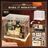 Coffee Shop Mini Model Kits with LED, Make It Miniature Cafe Store, DIY Miniature House Kit for Adults Teens
