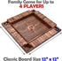 12 Inches 4 12 Sterling Games Shut The Box Game for Players, Family Dice Game with Numbers Box, Nautical Themed Large