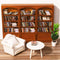 DIYDEC Mini Bookshelf with 240pcs Mini Books Sofa Desk Plant Miniature Anxiety