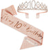 Fabulous Rose Gold Tiara and Sash for Girls' 10th Birthday Party