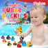 12 Pack Summer Playbees Rubber Ducks in Bulk Assortment Duckies Kids Baby Bath Shower Toys Jeep Ducking Floater Beach