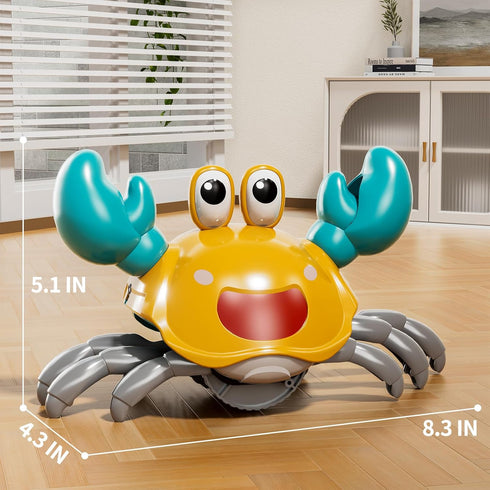 Beby Buty Tummy Crawling Crab Baby Toy, Infant Time Walking Dancing Moving Crab Toys for Babies Girl Boys, Crawling