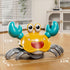 Beby Buty Tummy Crawling Crab Baby Toy, Infant Time Walking Dancing Moving Crab Toys for Babies Girl Boys, Crawling