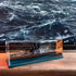 Unsinkable Boat in a Box, Cruise Ship Fluid Drift Model Decoration, Home Decor Gift (BLACK)