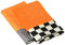 One Grace Place Teyo's Tires Burp Cloth, Black, White, Grey, Orange