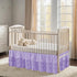CATPAN 3 Girls,17.7" Cribs,28"x 52" Ruffled Crib Skirt Baby Bed:Solid Tiered Crib Baby Bedding Skirts,Crib Bed Skirt