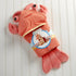 Packaging) 1 Count Baby Aspen Baby Boys Lobster Laughs (Updated Gift Hooded Towel, Orange, US