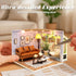 Flever DIY Miniature House Kit, Tiny Home Kit with LED Light, Mini House Build Craft Kits for Adults and Teens, Home