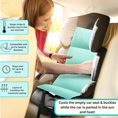 Pack Summer Car Seat Cooling Pad, Stroller Cooling Pad with Ice for Babies Toddler and Kids, Sun and Heat Cover