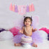 BASCT 1st Butterfly Birthday High Chair Banner - Fairy Pink and Purple Tassel, Spring Decoration for Girls (Highchair