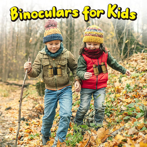ESSENSON Binoculars for Kids, Toys Gifts for Age 3-12 Years, Outdoor Toys for Hiking, Bird Watching, Travel (Desert)
