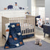 Blue & White Musical Elephant Crib Mobile Soother for Babies