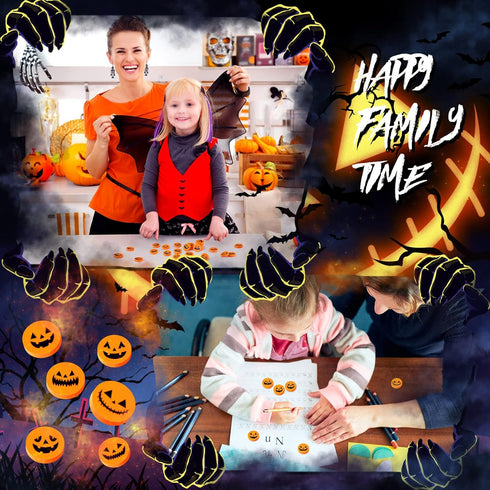 114 Pack Halloween Pumpkin Eraser Bulk, Mini Pumpkin Erasers for Kids Pencil Erasers and Halloween Party Favors