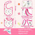 7Pcs Cotton Waterproof Baby Bibs Hook Loop Closure Newborn Babies Bib Keepsake Baby Gift for Drooling Feeding Eating