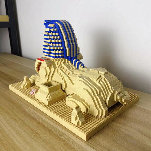Explore Ancient Egyptian Mysteries with Sphinx Model Building, Micro Mini Bricks Blocks Toys