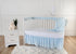 American Baby Company 2 Pack Fitted Crib Sheets, Soft Breathable 100% Cotton Jersey, Blue Star/Blue Zigzag