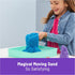 Kinetic Sand Sandbox Set, 1lb Blue Play Sand with 4 Molds and Tools, Sensory Toys for Kids Ages 3+