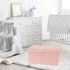 Sweet Jojo Designs Pink Floral Rose Girl Small Fabric Toy Bin Storage Box Chest For Baby Nursery Kids Room - Solid