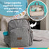 2-in-1 Backpack 5-Point 55 lbs 9+ Nuby Easy Go Booster Seat with Safety Harness - Portable Travel Highchair - Holds Up