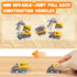 2.2lbs 5 3 4 5 6 7 8+ Construction Sensory Bin with Lid, Magic Sand & Construction Trucks, Sensory Sand Kit