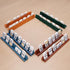 NiToy Set 8, 10"x1.18"x1.18" 3 6 4 Silicone Domino Racks of Dominoes Holders/Trays Tilt Options for Mexican Train