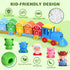 GooMags 1 2 3 Set Counting 9 10 2 Montessori Toys for Toddlers Years Old, Farm Animal Train with Matching Sorting