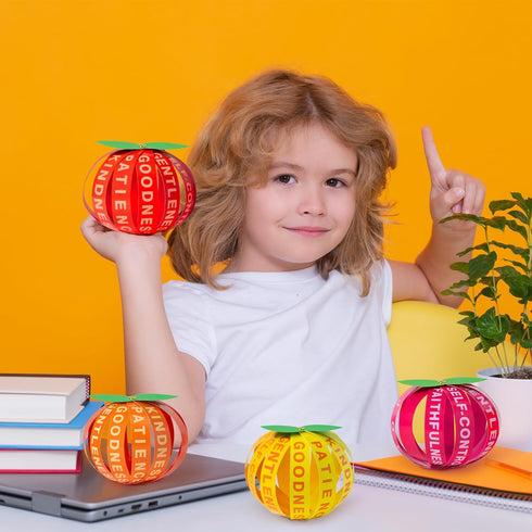 Aginc Berry 28 Set Bible Fruit Craft Kit - DIY Accent Fruitage of the Spirit Fruit Strip Craft Kit for Kids Sunday